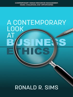 cover image of A Contemporary Look at Business Ethics